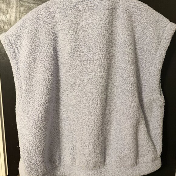 NWOT Oversized Boxy Fit Women's Vest Light Blue Medium - Picture 3 of 3